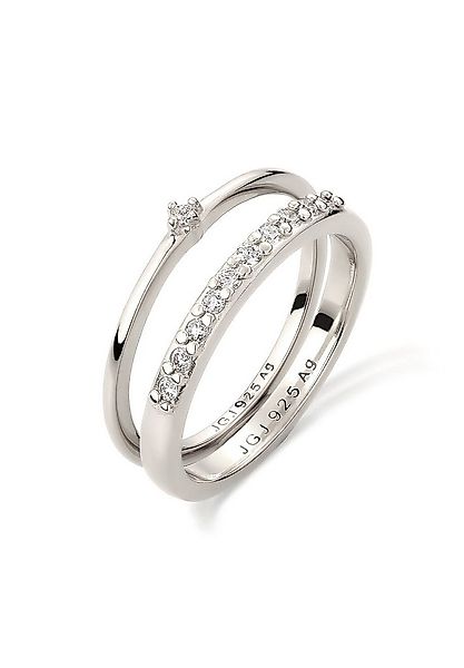 Elli DIAMONDS Diamantring Laborgezüchteten Diamant Weiß (0.015 ct) 2er Set günstig online kaufen