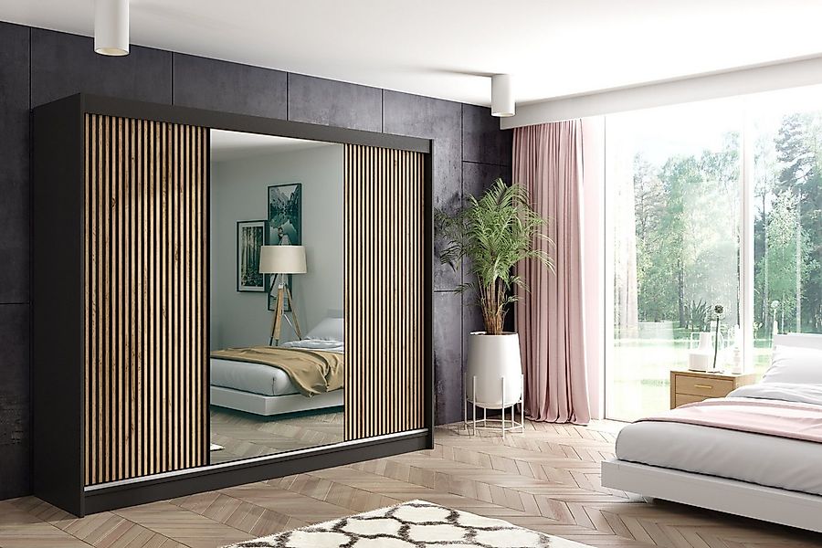 ALTDECOR Schiebetürenschrank VILAN (Kleiderschrank Garderobenschrank mit vi günstig online kaufen