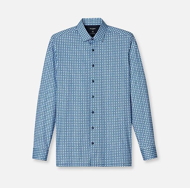 OLYMP Langarmhemd "24/7 - Luxor", atmungsaktiv, modern fit, New-Kentkragen, günstig online kaufen