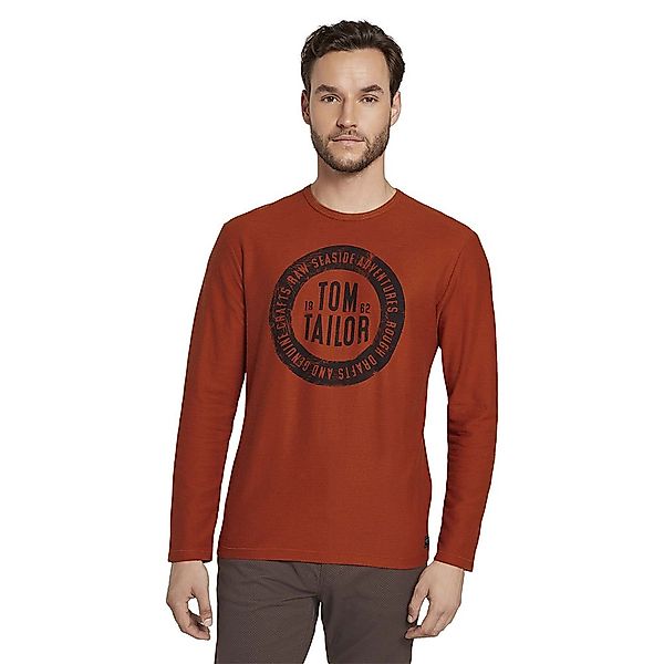 Tom Tailor Langarm T-shirt L Ginger Orange günstig online kaufen