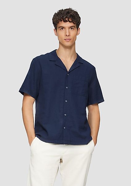 s.Oliver Kurzarmhemd Resort Fit: Strukturiertes Kurzarmhemd günstig online kaufen