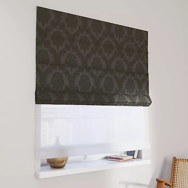 Dekoria Doppelraffrollo Duo, schwarz, 130 x 170 cm günstig online kaufen