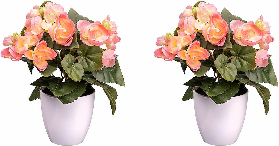Creativ green Kunstblume "Begonienbusch" günstig online kaufen