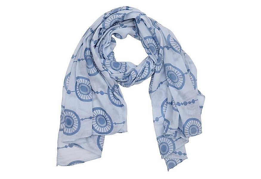 MIRROSI Modeschal Asymmetrischer Schal, Made in Italy 20% Seide 80% Baumwol günstig online kaufen