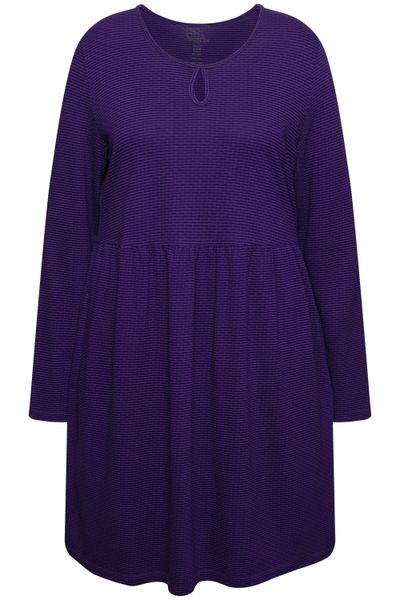 Ulla Popken Longshirt Longshirt Jacquard A-Linie günstig online kaufen
