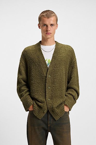 HUGO Blue Strickjacke Sonou V-Ausschnitt, Oversized günstig online kaufen