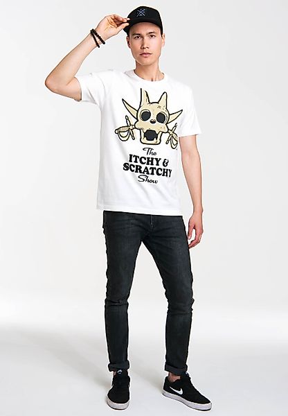 LOGOSHIRT T-Shirt "Scratchy - The Simpsons", mit coolem Print günstig online kaufen