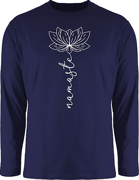 Shirtracer Rundhalsshirt Namaste Lotusblüte Yoga Chakra günstig online kaufen