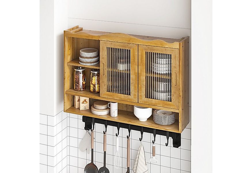 STILVORA Wandhängeschrank mit Glastüren®alen,Wandschrank Badezimmerschrank günstig online kaufen
