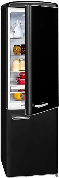 exquisit Kühl-/Gefrierkombination "RKGC250-70-H-160E mattschwarz" 181 cm ho günstig online kaufen