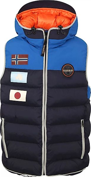 Napapijri Bodywarmer Shackleton Blau - Größe M günstig online kaufen