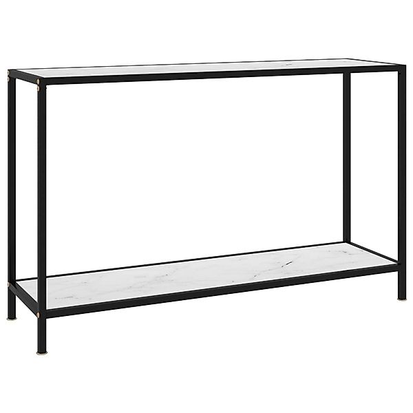 vidaXL Konsolentisch Weiß 120x35x75 cm Hartglas 322841 günstig online kaufen