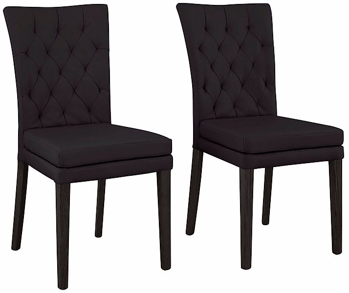 Home affaire 4-Fußstuhl "Colorado" (Set) 4 Stk.Beine aus Buche, wengefarben günstig online kaufen