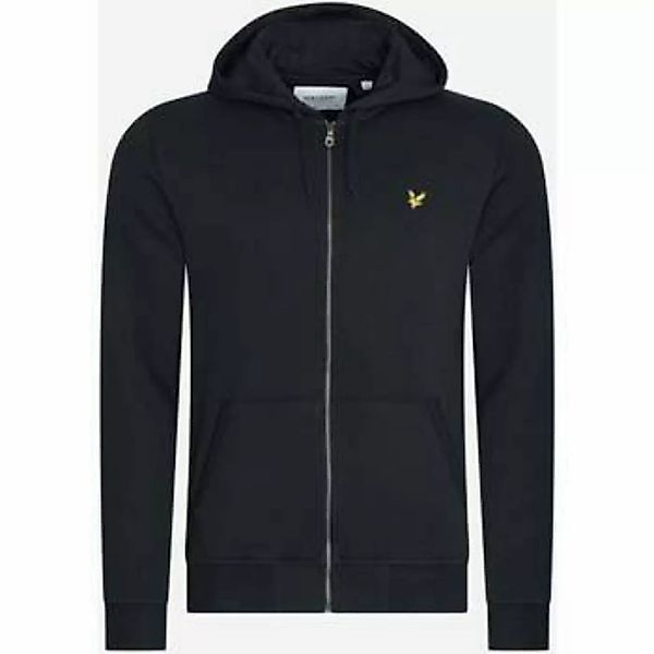 Lyle & Scott  Strickjacken Zip through hoodie - jet black günstig online kaufen