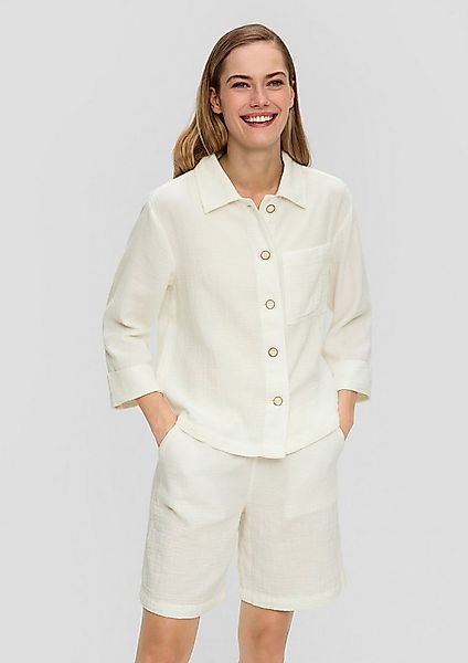 s.Oliver Funktionsjacke Hemd Relaxed-Fit-Hemd aus Musselin günstig online kaufen