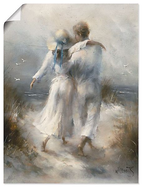 Artland Wandbild »Romantik«, Paar, (1 St.), als Leinwandbild, Poster, Wanda günstig online kaufen