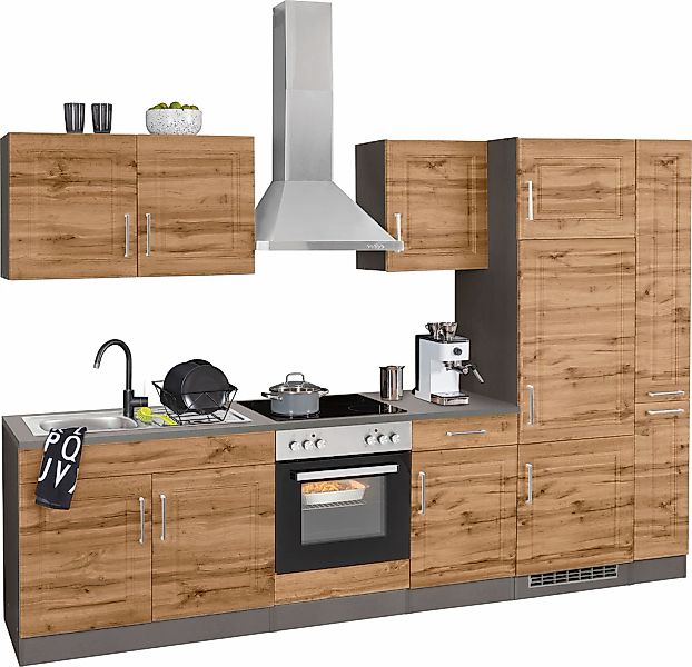 KOCHSTATION "KS-Stockholm" Breite 300 cm, mit hochwertigen MDF Fronten im L günstig online kaufen