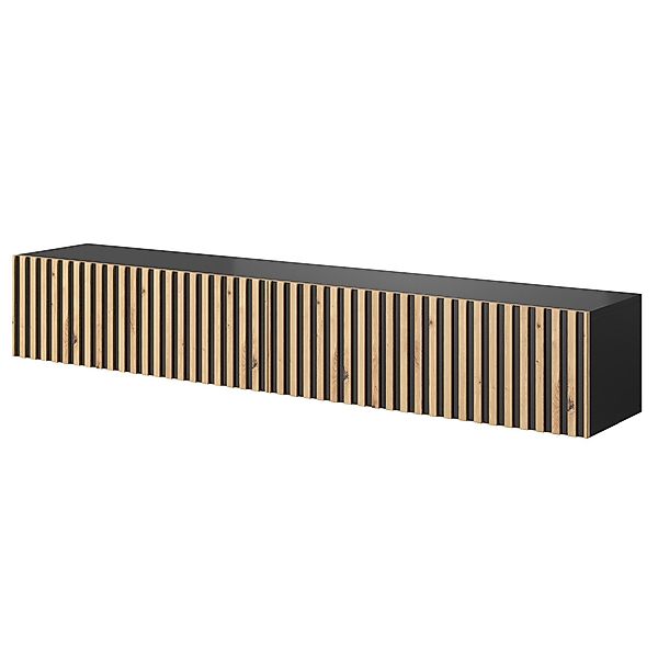 Selsey TV-Schrank TELIRE Hängend mit 2 grifflosen Lamellenfronten, 175 cm günstig online kaufen