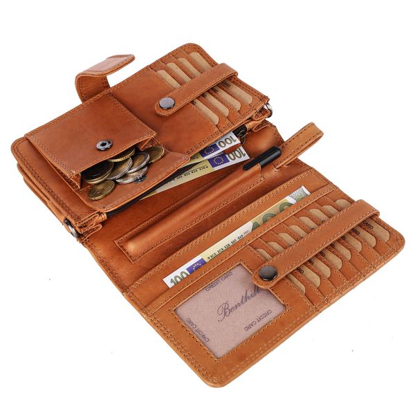 Benthill Reisetasche Echt Leder Reisebrieftasche Dokumententasche günstig online kaufen