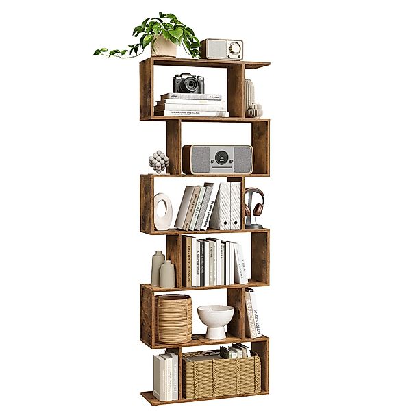 VASAGLE Bücherregal, 1-tlg., Standregal, Büroregal, 6 günstig online kaufen