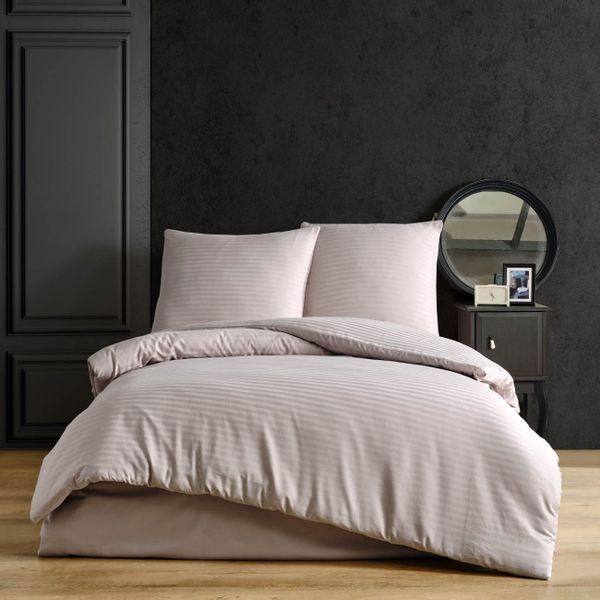 Nordqueen Bettwäsche Nordqueen Satin Gestreift Bettwäsche, günstig online kaufen
