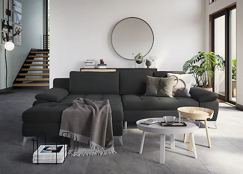 sit&more Ecksofa "Latigo L-Form", mit Mega-Recamiere, wahlweise mit Bettfun günstig online kaufen