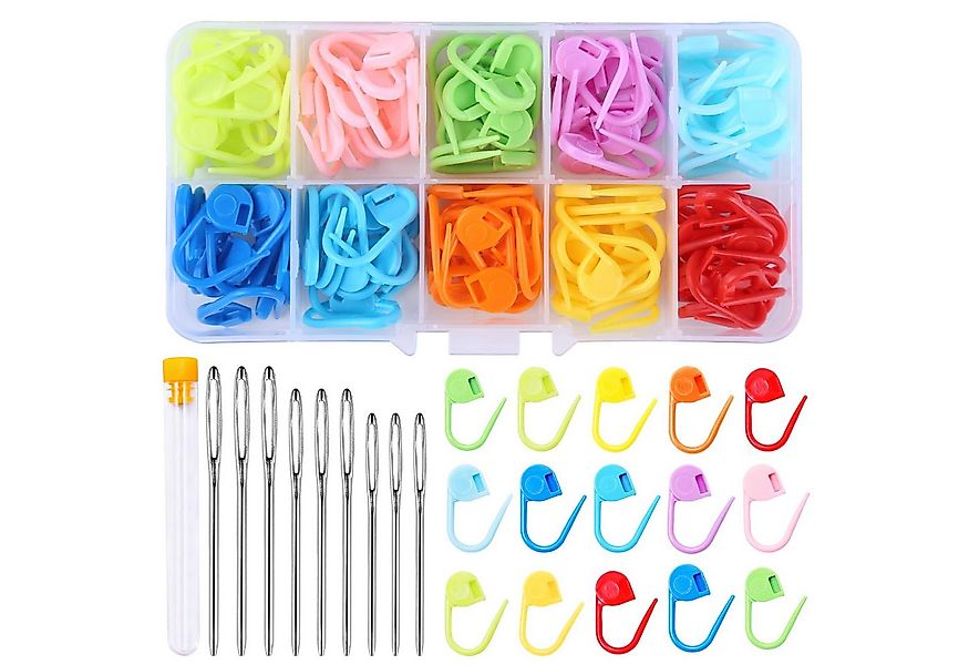 FOUORTUNATE-BEE Stecknadeln 130 Stück Häkel-Maschenmarkierer, 10 Farben, St günstig online kaufen