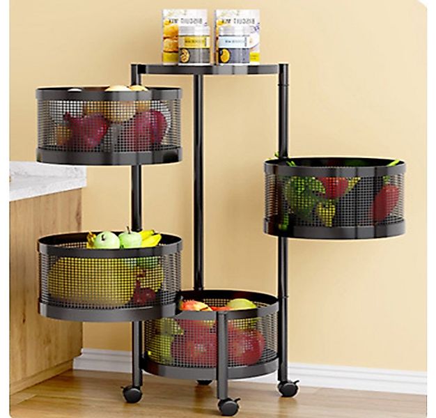 GarveeMore Küchenregal Universall multifunktionales Regal Küchenrollwagen, günstig online kaufen