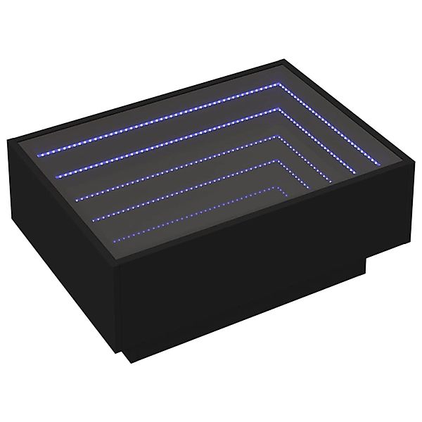 vidaXL LED-Couchtisch Schwarz 70x50x30 cm Holzwerkstoff 847512 günstig online kaufen