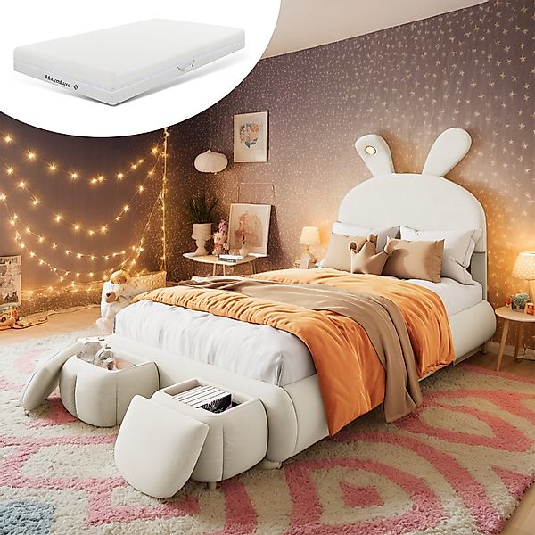 OKWISH Kinderbett Funktionsbett Stauraumbett Polsterbett (90x200 günstig online kaufen