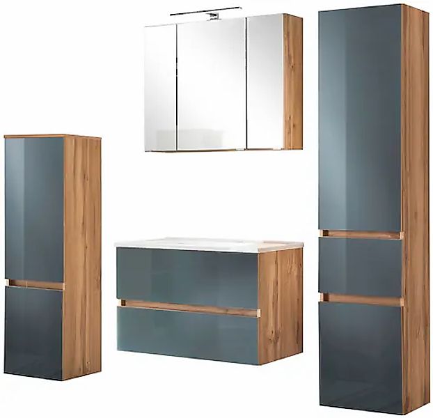 welltime Badezimmer-Set »Horki«, (Set, 4 St.), Breite 160 cm günstig online kaufen