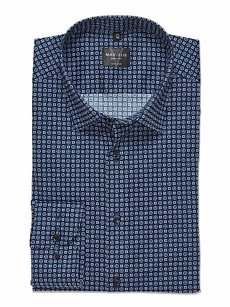 MARVELIS Langarmhemd body fit, Kentkragen, Businesshemd günstig online kaufen