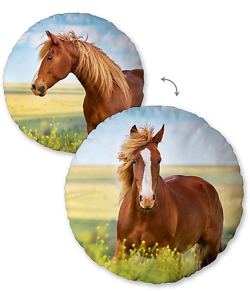Herding Young Collection Dekokissen Pferd, hochfarbig günstig online kaufen