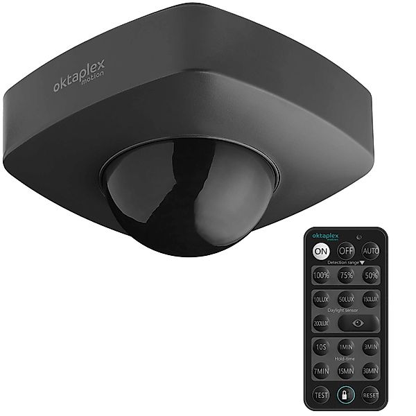 Oktaplex Tim Außen Bewegungsmelder 360° Decke inkl. Fernbedienung IP65 230V günstig online kaufen