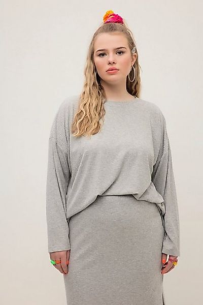 Studio Untold Strickpullover Pullover oversized Rippstrick Rundhals Langarm günstig online kaufen