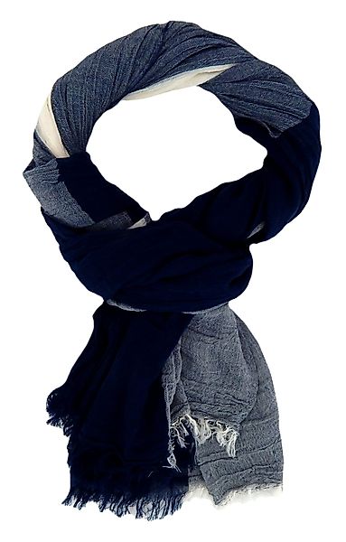 Ella Jonte Modeschal, blau weiss Baumwolle günstig online kaufen