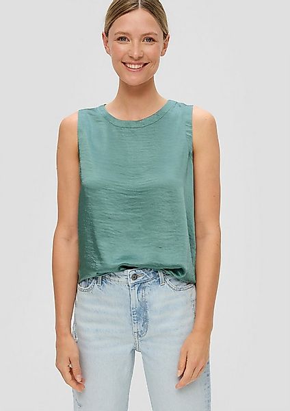 s.Oliver Blusentop Bluse Ärmelloses Satinshirt günstig online kaufen