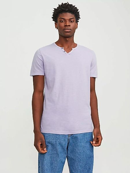 Jack & Jones T-Shirt "JJESPLIT NECK TEE SS NOOS", mit V-Ausschnitt günstig online kaufen