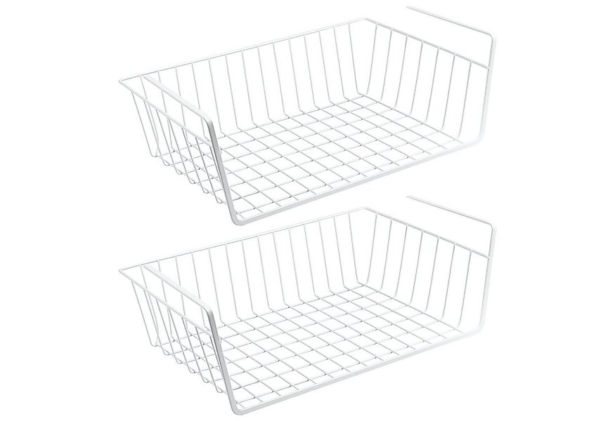 Wellgro Regaleinsatz 2er Set Schrankkörbe aus Metall weiß (2 St) günstig online kaufen