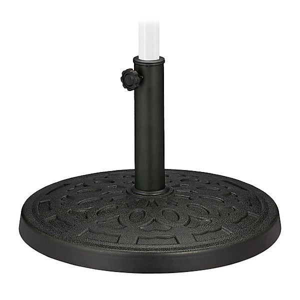 relaxdays Schirmhalter Sonnenschirmständer Gusseisen-Optik, für Stöcke günstig online kaufen