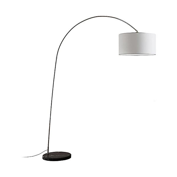 Lindby Stehlampe Bogenleuchte Belinda 9624578 Modern in Weiß aus Textil 1-f günstig online kaufen