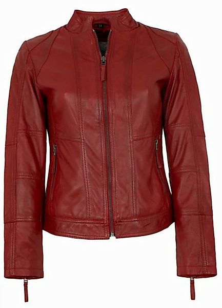 7eleven Lederjacke Vigni 7eleven - Damen Lederjacke Lammnappa rot günstig online kaufen