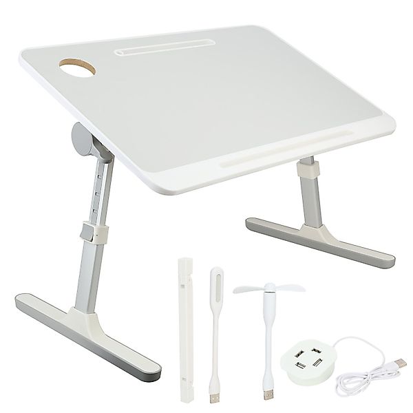 Rutaqian Schreibtisch Laptoptisch Betttisch, Tisch, Holzplatte günstig online kaufen