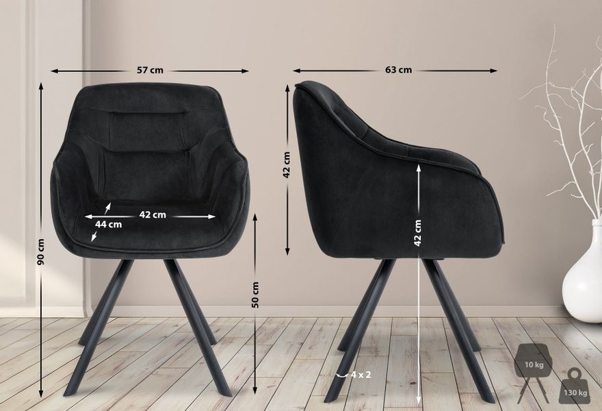 CLP Esszimmerstuhl Russel, Samt oder Antik günstig online kaufen