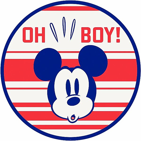 Komar Wandtattoo "selbstklebendes Vlies - Mickey Oh Boy - Größe 125 x 125 c günstig online kaufen