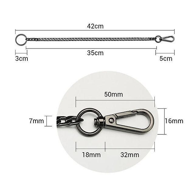 Ware aus aller Welt Hosenkette Schlüsselkette Brieftasche Kette für Biker T günstig online kaufen