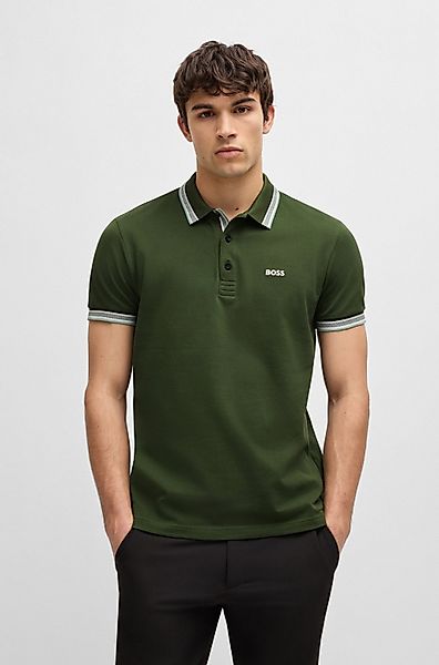 BOSS GREEN Poloshirt Paddy mit kontrastfarbenen günstig online kaufen