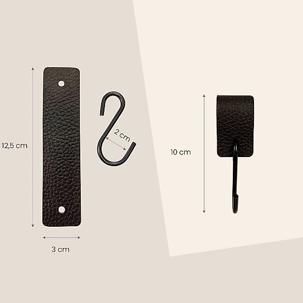 RSR Hangers Kleiderhaken Lederhaken Lederband für günstig online kaufen