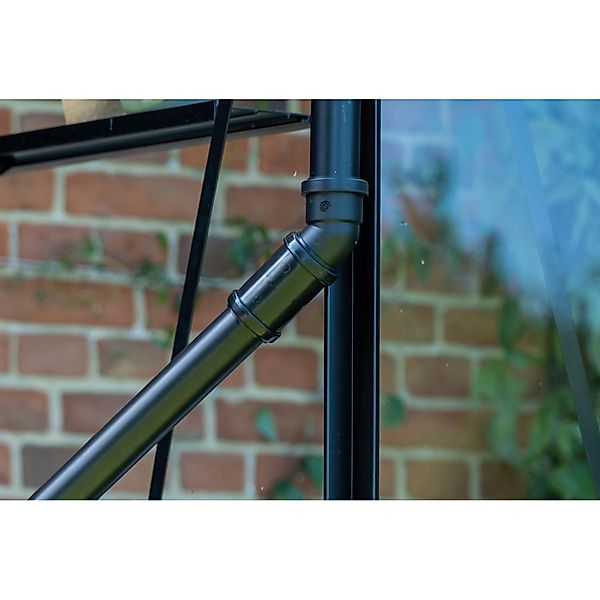 Halls Dachrinne-Verbindungsset Ø 5 cm x 140 cm Schwarz günstig online kaufen