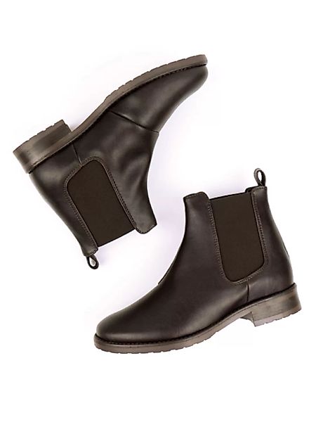 Elegante Chelsea-boots Dunkelbraun Damen günstig online kaufen